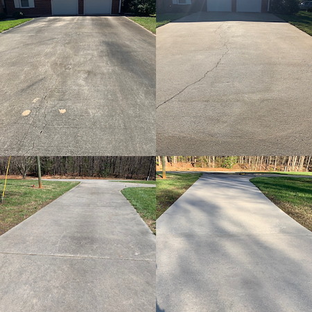 Driveway concrete cleaning how to remove oil spots rust organic stains